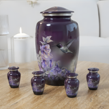 Hummingbird Cremation Urn Set (5 Piece)