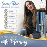 Ocean Blue Memorial Wind Chimes